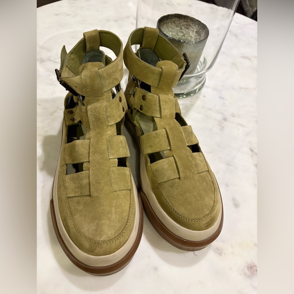 Free People Chartreuse Bodhi Fisher Sneakers - Picture 6 of 11